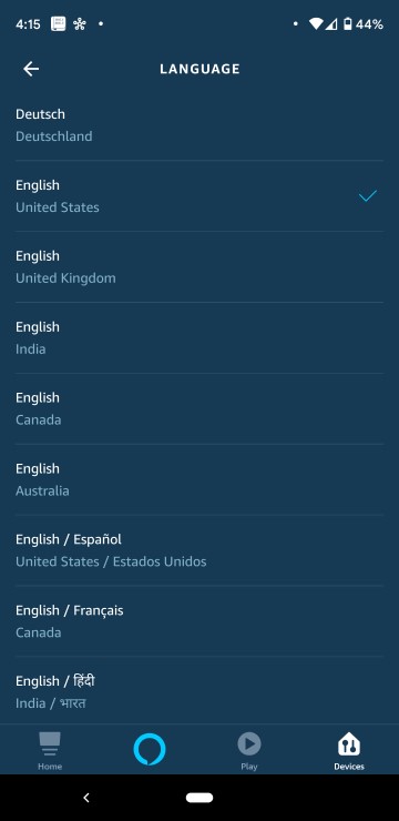 How to Change Alexas Voice Language List