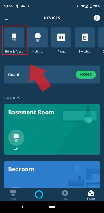 Select Echo and Alexa